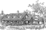 Country Style House Plan - 4 Beds 3 Baths 2600 Sq/Ft Plan #929-188 