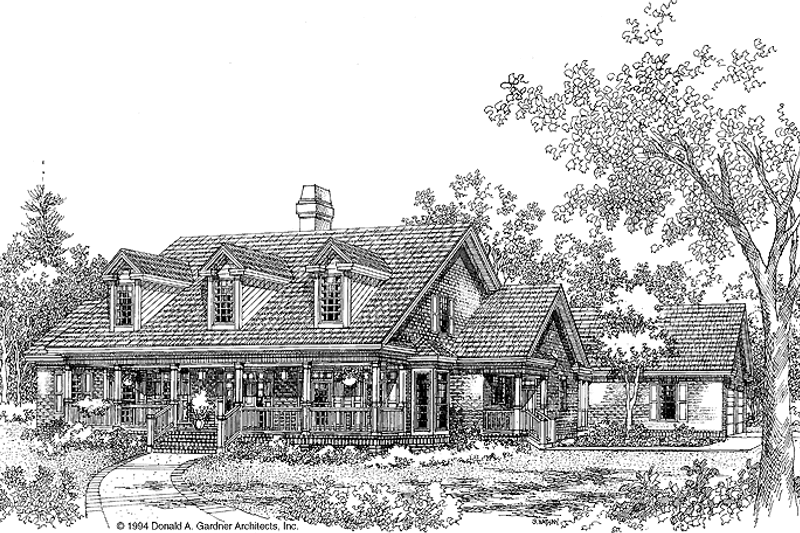 Dream House Plan - Country Exterior - Front Elevation Plan #929-188