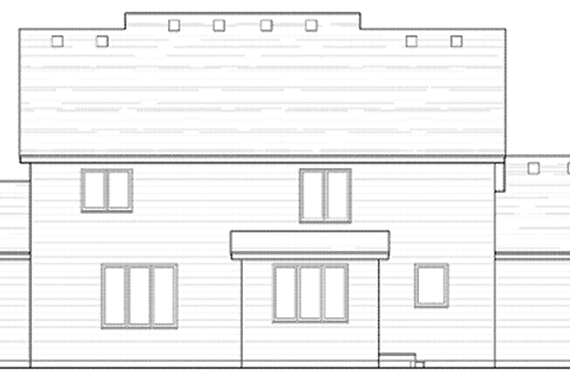 Home Plan - Exterior - Rear Elevation for Country House Plan #51-1004 - 4 bed, 2.5 bath