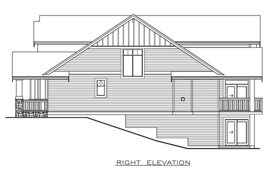 Exterior - Other Elevation 1 for Farmhouse House Plan #1100-107 - 3 bed, 3 bath