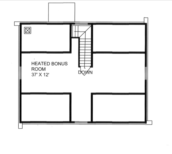 Home Plan - Log Floor Plan - Upper Floor Plan #117-824