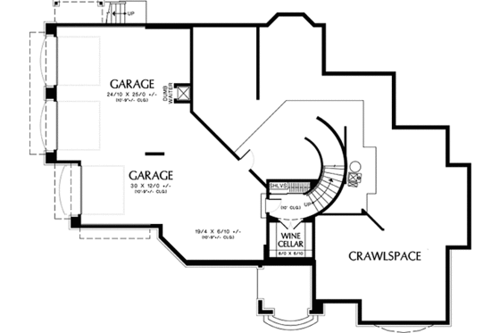Floor Plan - Lower Floor for Traditional House Plan #48-893 - 3 bed, 3.5 bath