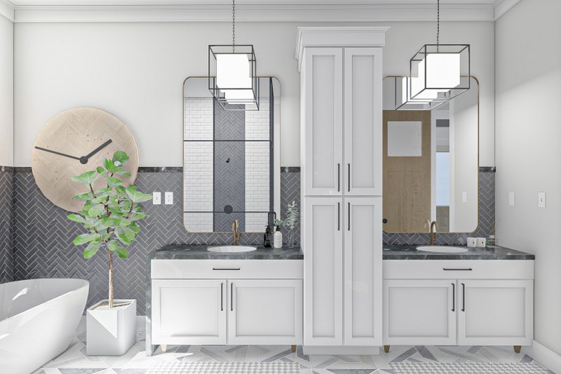 House Design - Interior - Master Bathroom for Farmhouse House Plan #455-234 - 4 bed, 3.5 bath