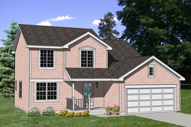 Traditional Style House Plan - 4 Beds 3 Baths 1550 Sq/Ft Plan #116-180