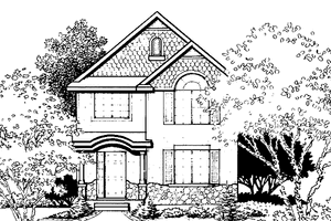 Dream House Plan - Cottage Exterior - Front Elevation Plan #308-246
