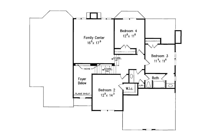 Home Plan - Floor Plan - Upper Floor for Country House Plan #927-878 - 4 bed, 2.5 bath