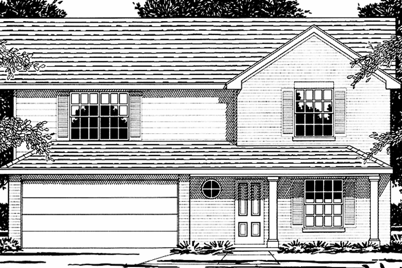Home Plan - Country Exterior - Front Elevation Plan #472-435
