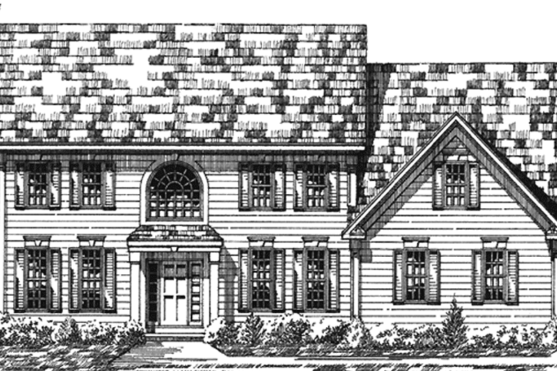 Home Plan - Colonial Exterior - Front Elevation Plan #1001-51