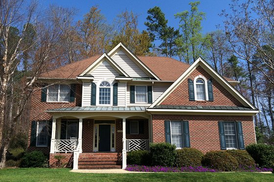 Exterior - Front Elevation 3 for Colonial House Plan #927-218 - 3 bed, 2.5 bath