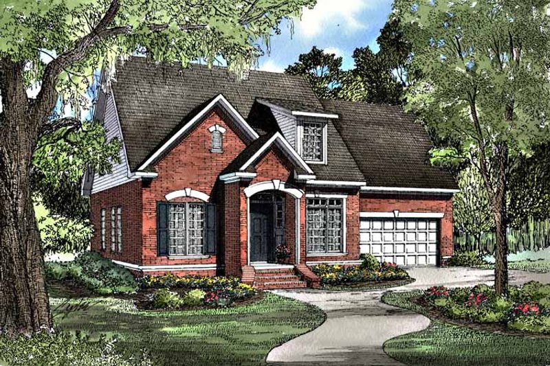Home Plan - Exterior - Front Elevation 3 for European House Plan #17-3066 - 3 bed, 2.5 bath