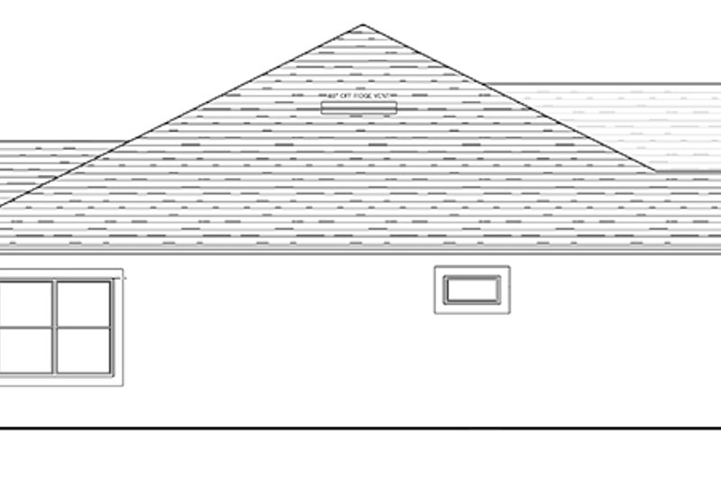 House Blueprint - Exterior - Other Elevation 1 for Traditional House Plan #1058-119 - 3 bed, 2 bath
