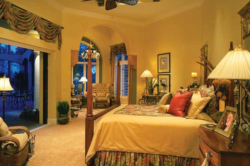 Dream House Plan - Interior - Master Bedroom for Mediterranean House Plan #930-34 - 4 bed, 4.5 bath