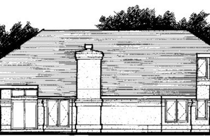 Dream House Plan - Exterior - Rear Elevation for Mediterranean House Plan #320-435 - 2 bed, 2.5 bath