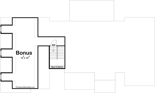 Dream House Plan - Cottage Floor Plan - Upper Floor Plan #455-695