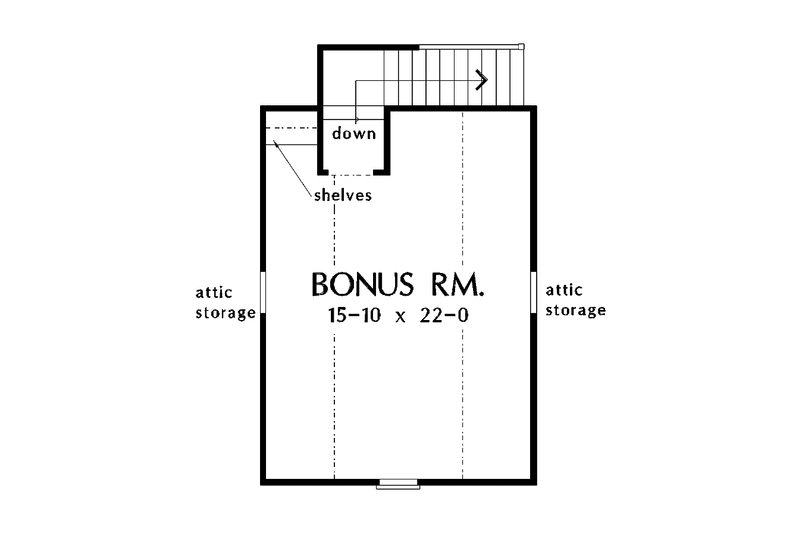 Home Plan - Floor Plan - Other Floor for Craftsman House Plan #929-415 - 4 bed, 2 bath