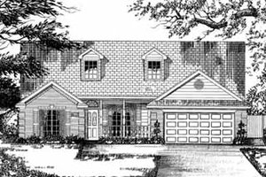 Country Exterior - Front Elevation Plan #62-127