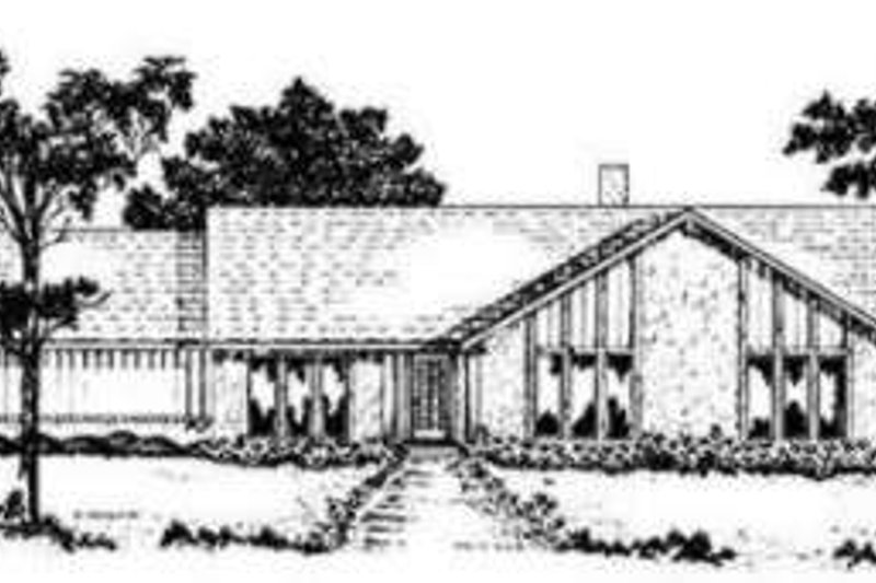 Dream House Plan - Modern Exterior - Front Elevation Plan #36-416
