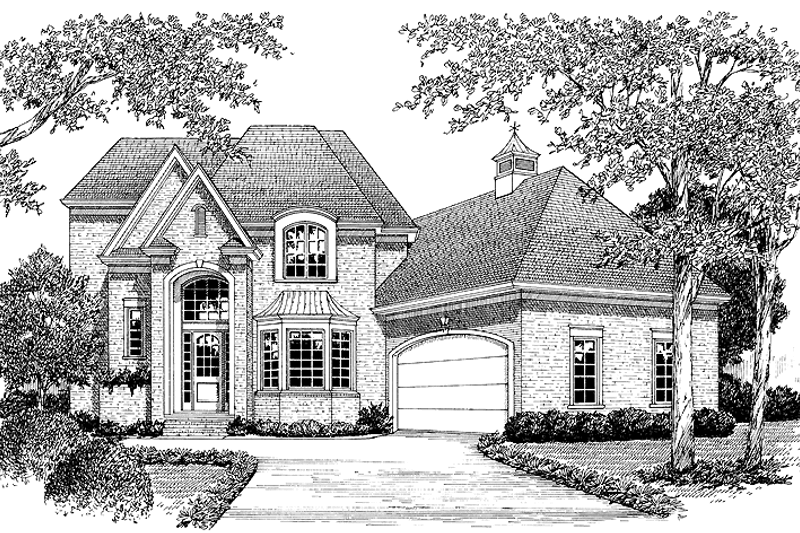 House Blueprint - Traditional Exterior - Front Elevation Plan #453-288