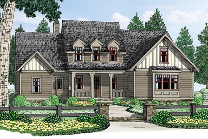 Home Plan - Exterior - Front Elevation 4 for Colonial House Plan #927-969 - 3 bed, 3.5 bath