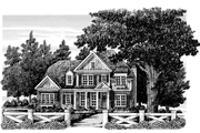 Tudor Style House Plan - 4 Beds 2.5 Baths 2196 Sq/Ft Plan #927-313 