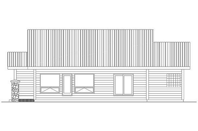 House Blueprint - Exterior - Other Elevation 1 for Country House Plan #126-218 - 3 bed, 2.5 bath