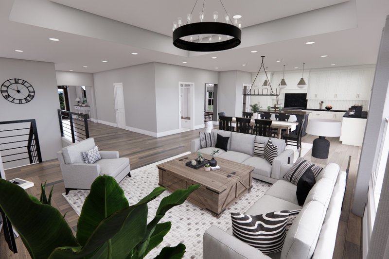 Home Plan - Interior - Family Room 2 for Farmhouse House Plan #51-1327 - 3 bed, 2.5 bath