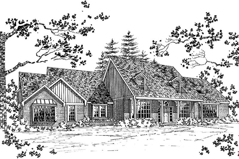 House Blueprint - Victorian Exterior - Front Elevation Plan #310-1061
