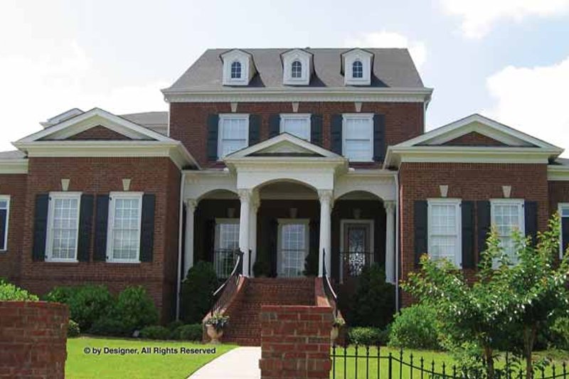 Home Plan - Colonial Exterior - Front Elevation Plan #54-354