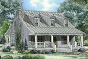 Colonial Style House Plan - 3 Beds 2 Baths 1544 Sq/Ft Plan #17-2882 