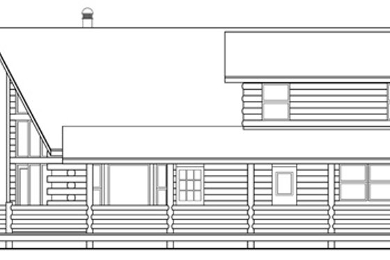 Exterior - Other Elevation 1 for Cabin House Plan #124-263 - 3 bed, 2 bath