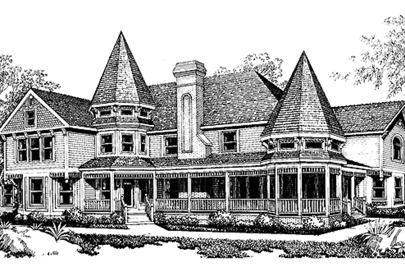 Home Plan - Victorian Exterior - Front Elevation Plan #72-833