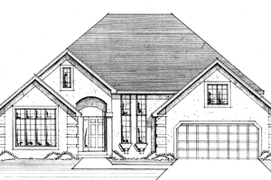 House Plan Design - Exterior - Front Elevation for Country House Plan #320-1425 - 3 bed, 2.5 bath