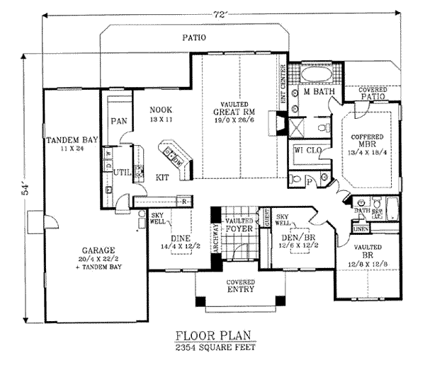 Traditional Floor Plan - Main Floor Plan #53-260