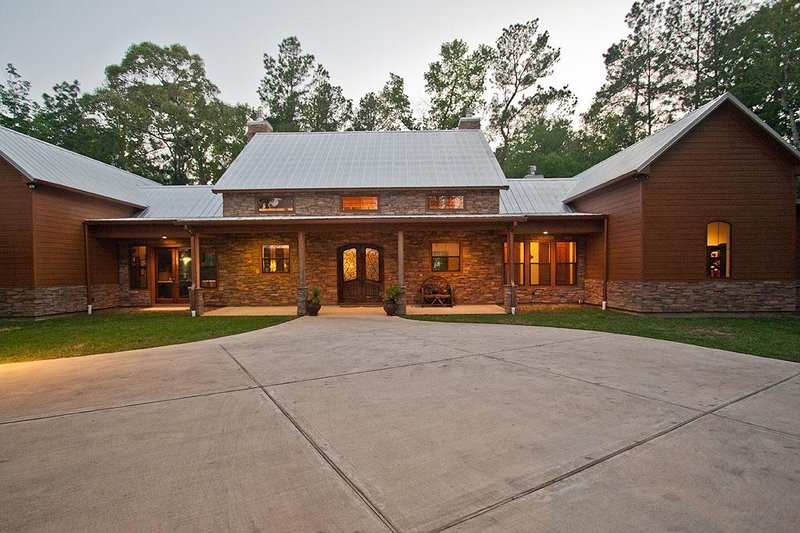 Architectural House Design - Modern design, Ranch style home, elevation photo