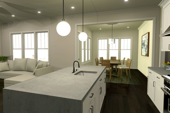 Interior - Dining Room for Farmhouse House Plan #461-74 - 4 bed, 2.5 bath