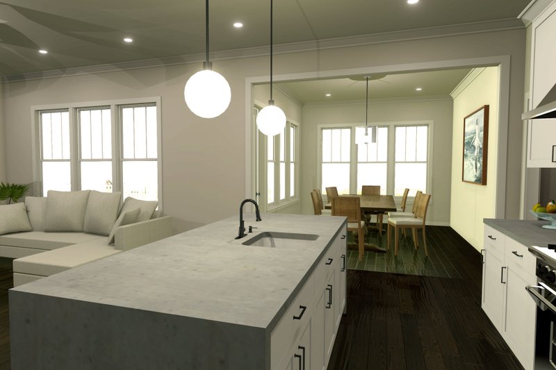 Home Plan - Interior - Dining Room for Farmhouse House Plan #461-74 - 4 bed, 2.5 bath