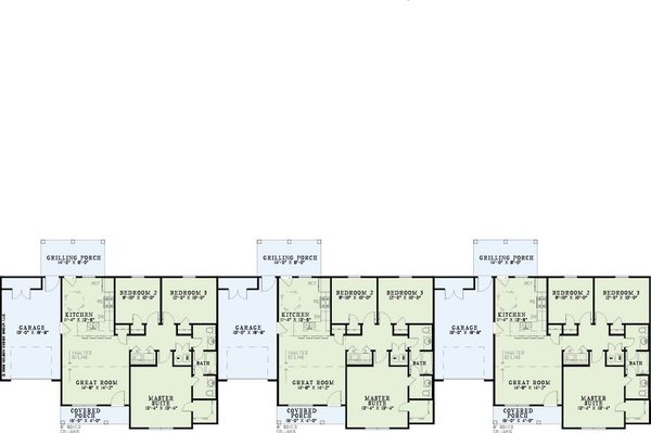 Home Plan - Ranch Floor Plan - Main Floor Plan #17-590