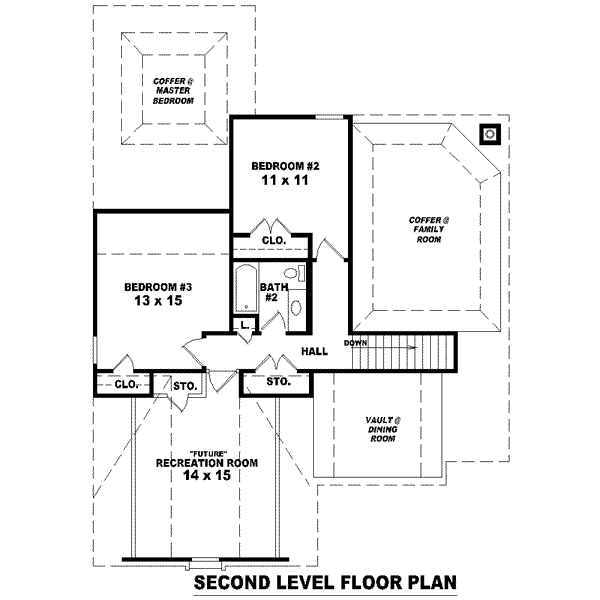 European Floor Plan - Upper Floor Plan #81-1393