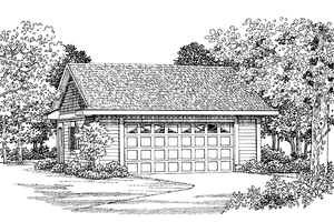 Exterior - Front Elevation House Plan #72-1144, 0 bath