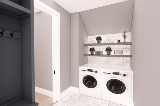 Interior - Laundry for Farmhouse House Plan #51-1569 - 3 bed, 3 bath