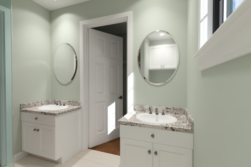 Architectural House Design - Interior - Master Bathroom for Cottage House Plan #513-2419 - 3 bed, 3 bath