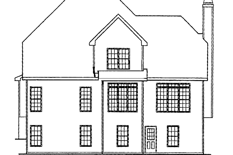 Home Plan - Exterior - Rear Elevation for Country House Plan #927-385 - 3 bed, 2.5 bath