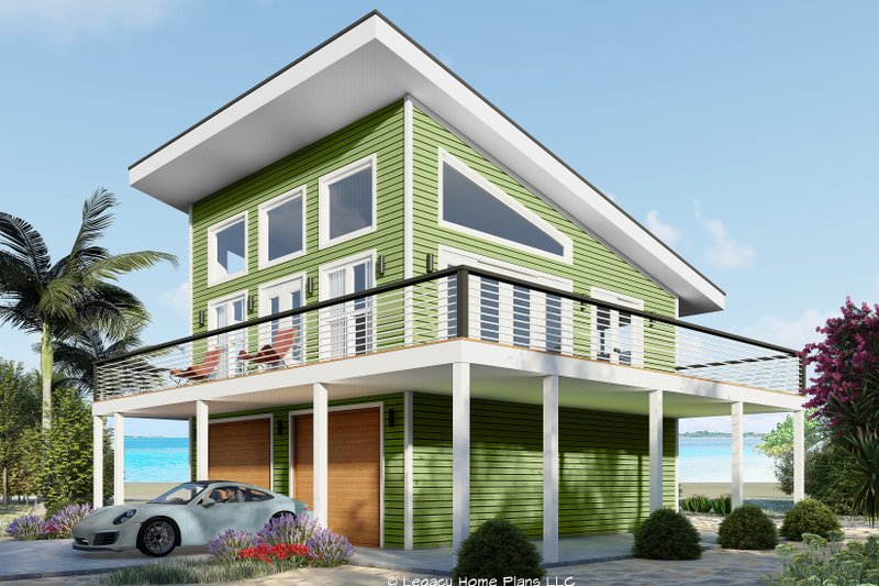 Home Plan - Photo for Beach House Plan #932-892 - 1 bed, 1 bath