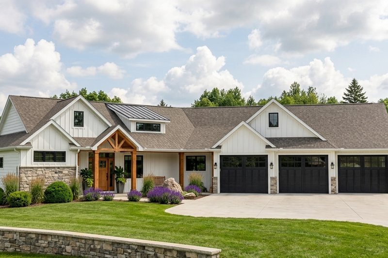 Exterior - Front Elevation 2 for Craftsman House Plan #1064-130 - 3 bed, 2.5 bath