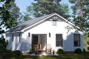 Cottage Style House Plan - 2 Beds 1 Baths 751 Sq/Ft Plan #513-2393 Exterior 