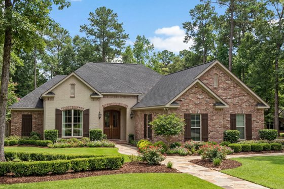 Exterior - Front Elevation 3 for Traditional House Plan #430-60 - 3 bed, 2.5 bath