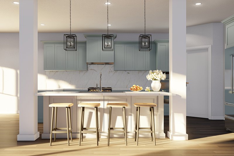 House Blueprint - Interior - Kitchen 1 for Country House Plan #923-326 - 3 bed, 3.5 bath