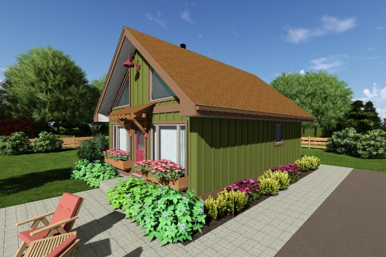 Exterior - Other Elevation for Cottage House Plan #126-140 - 2 bed, 1 bath