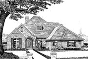 European Style House Plan - 4 Beds 3.5 Baths 2862 Sq/Ft Plan #310-864 