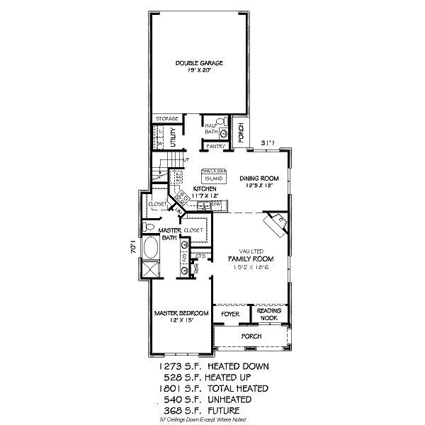 European Floor Plan - Main Floor Plan #424-83